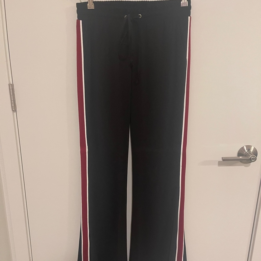 Size Small Harlowe & Graham Black With Red and White Detail Trackpants